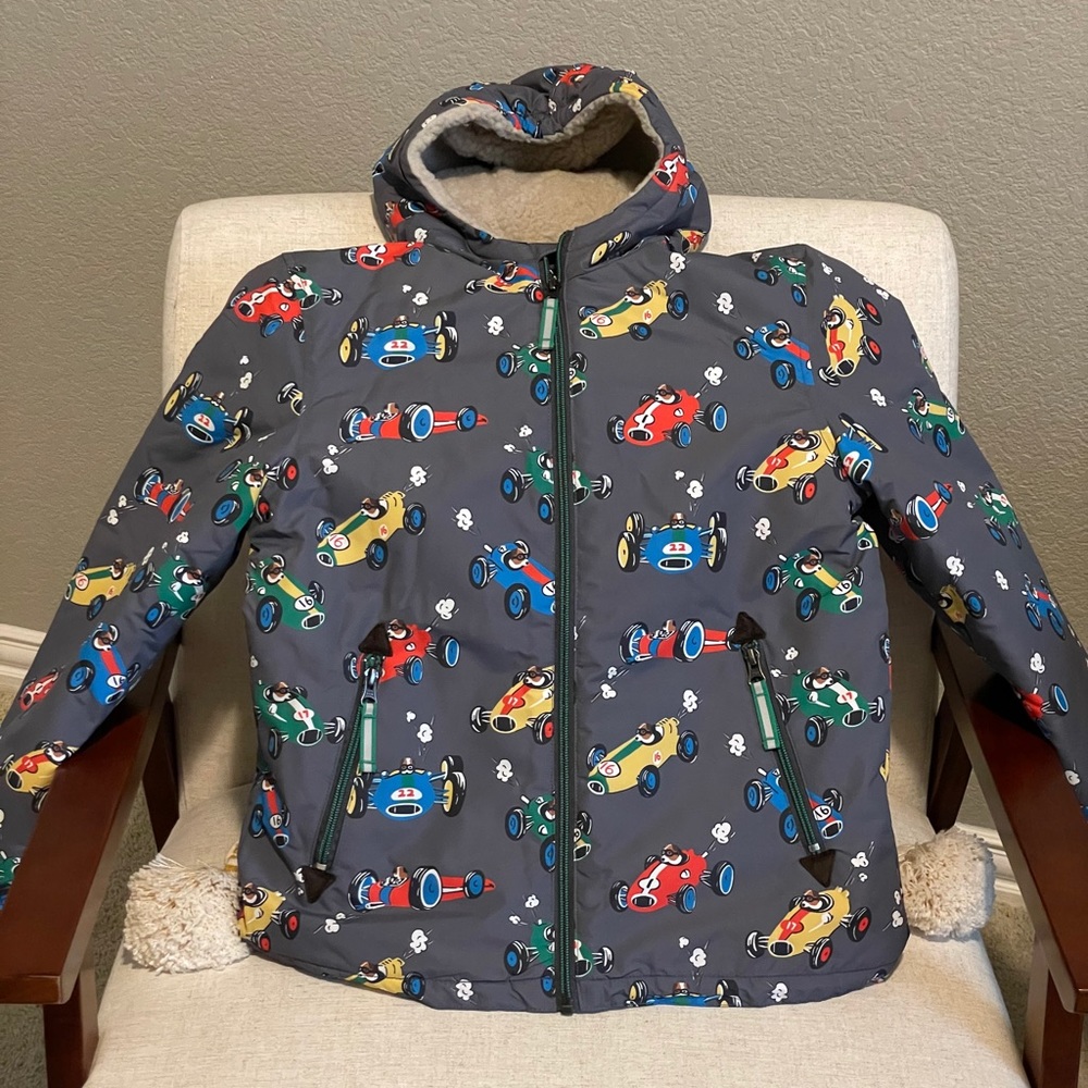 New Mini Boden kids waterproof jacket 140